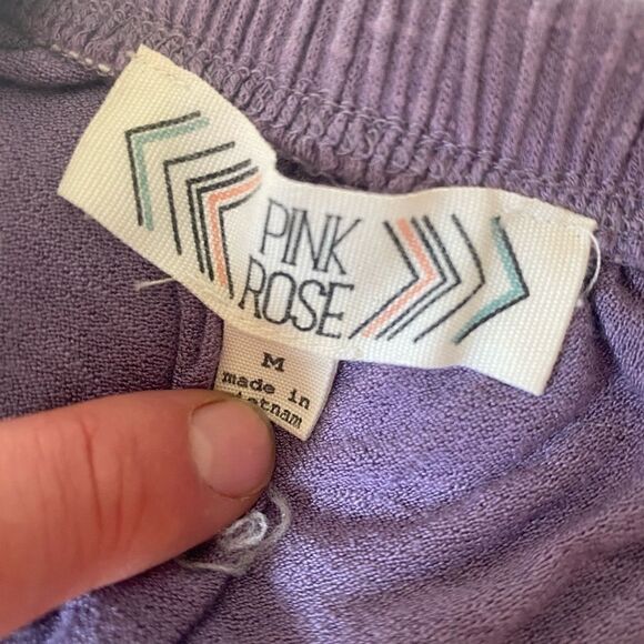 Pink Rose off the shoulder purple blouse - Picture 5 of 7